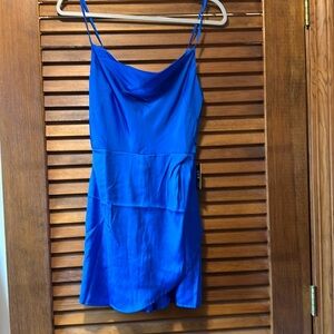 Express blue romper
